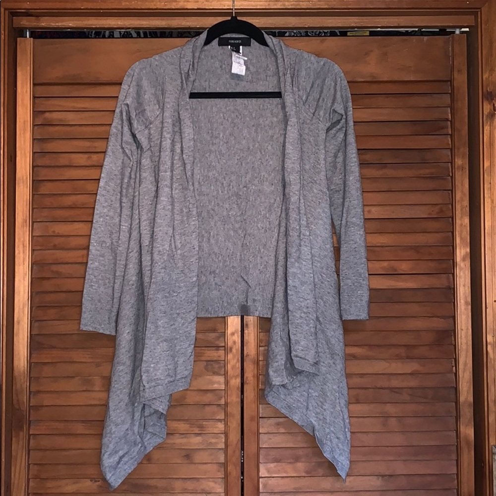 Forever 21 Gray Cardigan